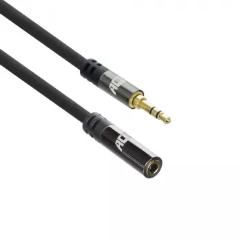 ACT 5 metru augstas kvalitātes audio pagarinātājkabelis 3,5 mm stereo jack tēviņš - mātīte