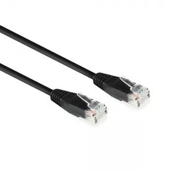 ACT Black 2.0 metru U/UTP CAT6 savienojuma kabelis ar RJ45 savienotājiem