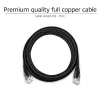 ACT Black 15,0 metru U/UTP CAT6 savienojuma kabelis ar RJ45 savienotājiem