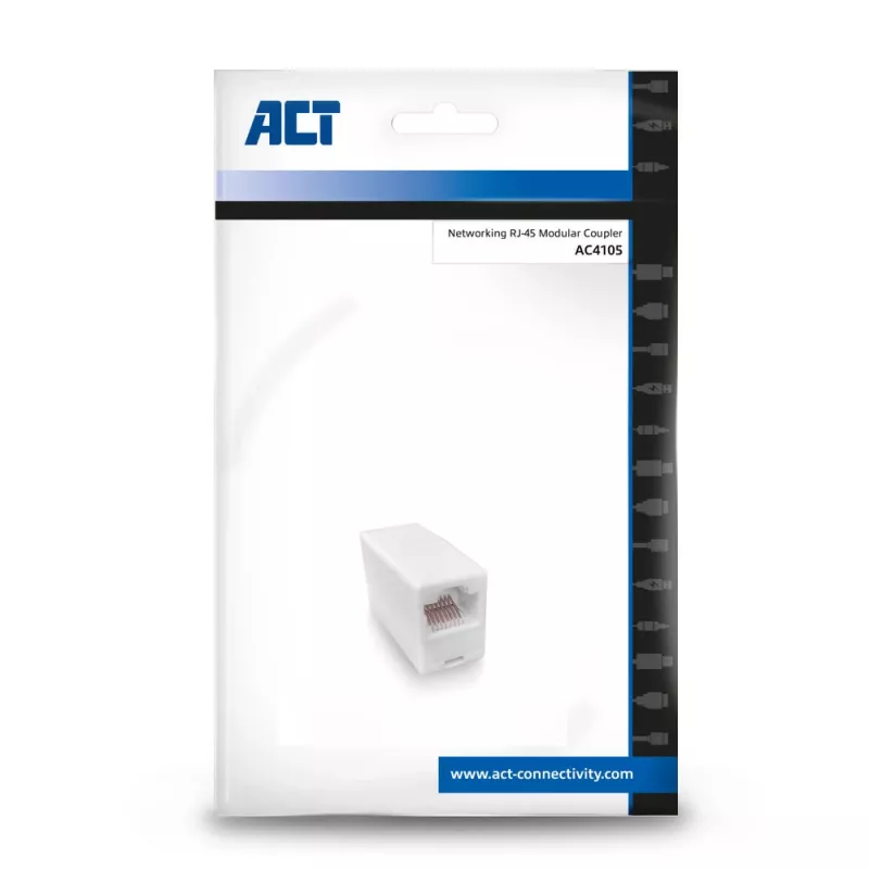ACT AC4105 modulārais savienotājs RJ-45 balts
