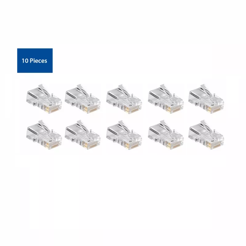ACT Modulars CAT5E RJ-45 Savienotājs ACT AC4110 Vīriešu Sudraba Caurspīdīgs 10 gab.