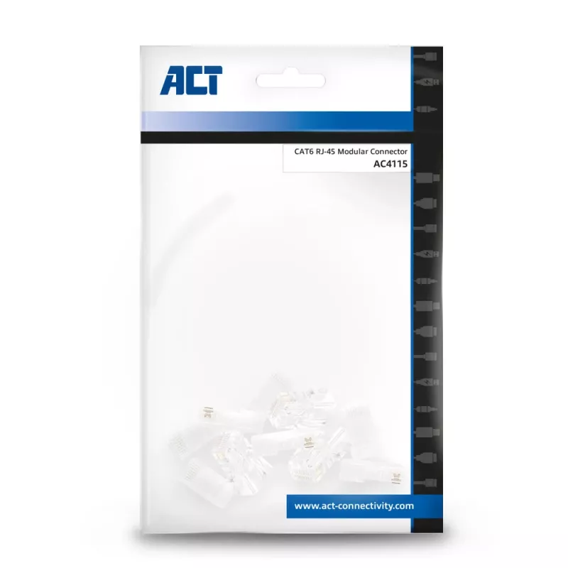 ACT Modulars RJ-45 Savienotājs CAT6 10 gab.