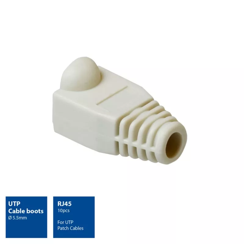 ACT UTP kabeļa zābaciņi, RJ45, pelēki, 10 gab.
