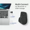 ACT AC5146 bezvadu pele ar Bluetooth un USB-A uztvērēju, 2400 DPI, klusiem klikšķiem, videi draudzīga