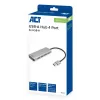 USB Hubs ACT AC6121 4-portu USB-A 5 Gbit/s Alumīnija korpuss