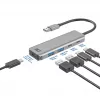 USB centrmezgls ACT AC6125 3.2 Gen 1 Type-A 5000 Mbit/s Pelēks