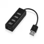 USB Hubs ACT AC6205 2.0 480 Mbit/s Melns 0.12m
