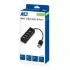 USB Hubs ACT AC6205 2.0 480 Mbit/s Melns 0.12m