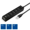 USB centrmezgls ACT AC6215 7 porti USB 2.0 480 Mbit/s Melns