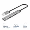 ACT AC6225 USB 2.0 Hub 480 Mbit/s Pelēks Alumīnijs