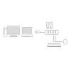 ACT AC6300 USB 3.2 Gen 1 Hubs 4 portu Type-A 5000 Mbit/s Melns