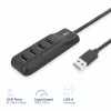 ACT AC6320 USB 3.2 Gen 1 centrmezgls ar 4 USB-A portiem, 5 Gbps, melns