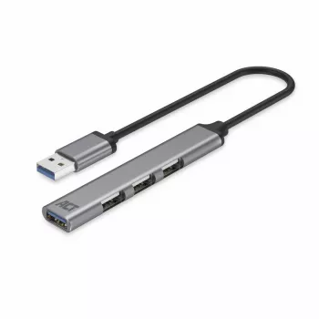 ACT AC6325 USB 3.2 Gen 1 Type-A Hub 4 portu pelēks