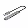 ACT AC6325 USB 3.2 Gen 1 Type-A Hub 4 portu pelēks