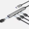 ACT AC6325 USB 3.2 Gen 1 Type-A Hub 4 portu pelēks