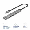 USB Hubs ACT AC6425 Type-C 5000 Mbit/s Alumīnija Pelēks