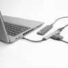 USB Hubs ACT AC6425 Type-C 5000 Mbit/s Alumīnija Pelēks