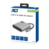 ACT USB-C multiport adapteris 1 HDMI monitorim, 1x USB-A, PD caurlaide