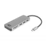 ACT USB-C centrmezgls 3.0, 3x USB-A, karšu lasītājs, PD caurvads