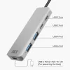 ACT AC7072 USB 3.2 Gen 1 Type-C Hub 5000 Mbit/s Melns Pelēks
