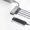ACT AC7072 USB 3.2 Gen 1 Type-C Hub 5000 Mbit/s Melns Pelēks