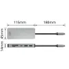 ACT AC7092 USB-C 4K HDMI Ethernet USB-A Card Reader dokstacija