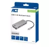 ACT AC7092 USB-C 4K HDMI Ethernet USB-A Card Reader dokstacija