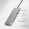 ACT USB-C 4K / 8K 30Hz dokstacija 1 HDMI monitoram, 2.5 Gigabit ethernet, USB-C 10Gbps, USB-A 10Gbps, 3.5mm audio, PD caurlaide