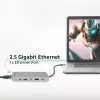 ACT USB-C 4K / 8K 30Hz dokstacija 1 HDMI monitoram, 2.5 Gigabit ethernet, USB-C 10Gbps, USB-A 10Gbps, 3.5mm audio, PD caurlaide