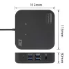 ACT Universāla USB-C Docking stacija 4K, 2x HDMI/DisplayPort, DisplayLink, kompakts dizains