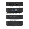 ACT Universāla USB-C Docking stacija 4K, 2x HDMI/DisplayPort, DisplayLink, kompakts dizains