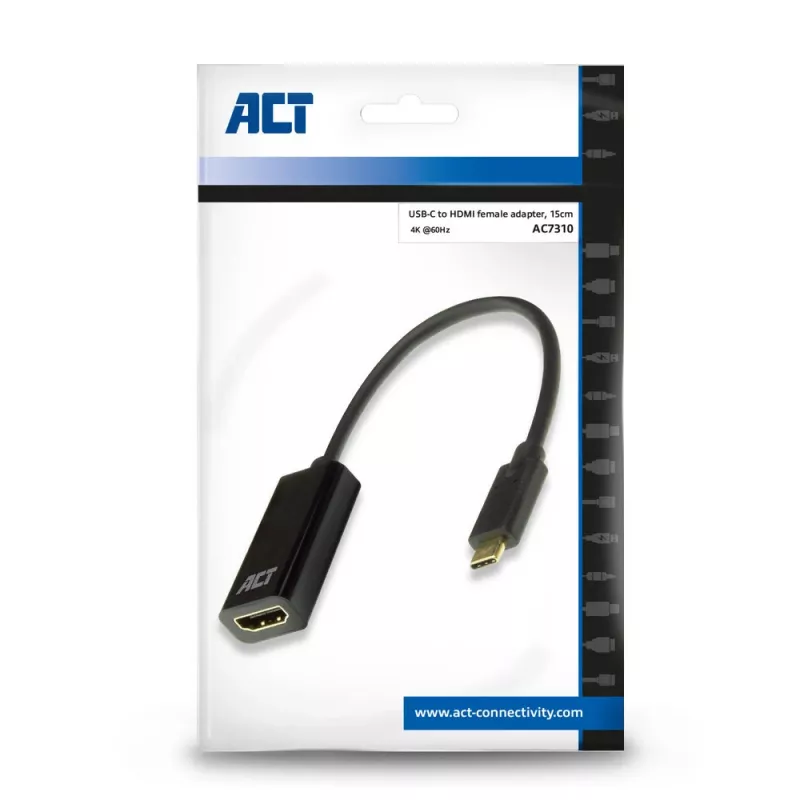 ACT USB-C uz HDMI adapteris AC7310 0,15m USB Type-C HDMI Type A