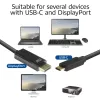 ACT AC7325 USB-C uz DisplayPort kabelis 2 m