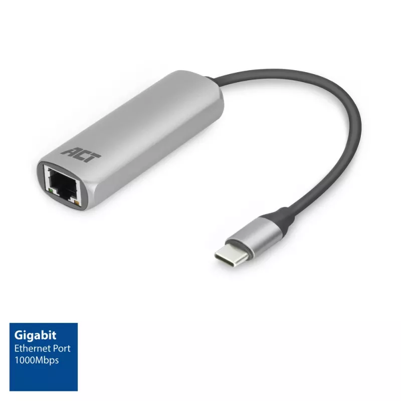 Tīkla karte ACT AC7335 Ethernet 1000 Mbit/s USB Type-C