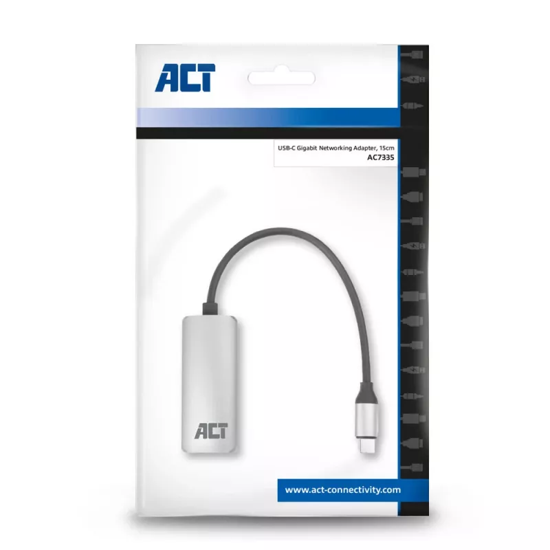 Tīkla karte ACT AC7335 Ethernet 1000 Mbit/s USB Type-C