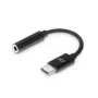Audio kabelis ACT AC7380 0.11 m 3,5 mm ligzda USB-C spraudnis melns
