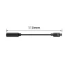 Audio kabelis ACT AC7380 0.11 m 3,5 mm ligzda USB-C spraudnis melns