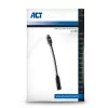 Audio kabelis ACT AC7380 0.11 m 3,5 mm ligzda USB-C spraudnis melns