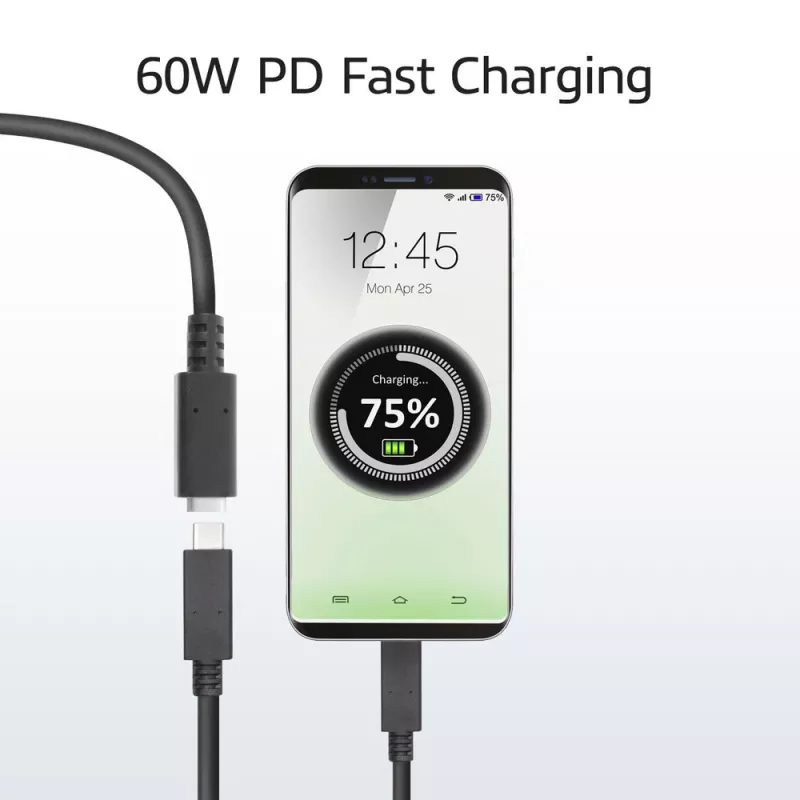 ACT USB 3.0 pagarinātājvads USB-C 2 m 5 Gbit/s Melns