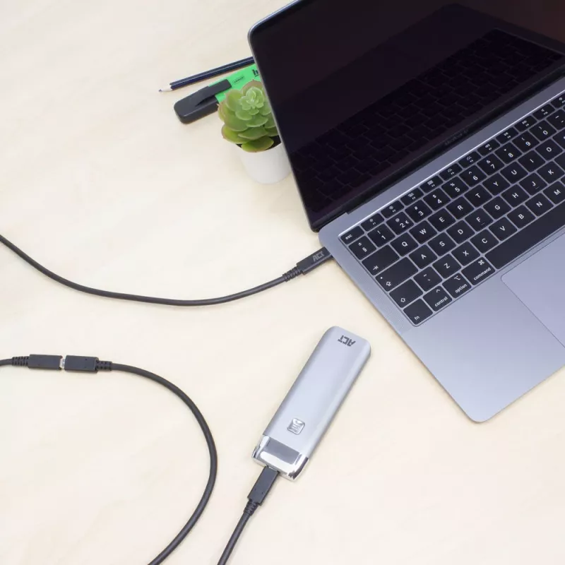 ACT USB 3.0 pagarinātājvads USB-C 2 m 5 Gbit/s Melns