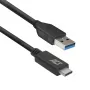 ACT USB 3.0 kabelis USB-A uz USB-C 1 m 5 Gbit/s Melns