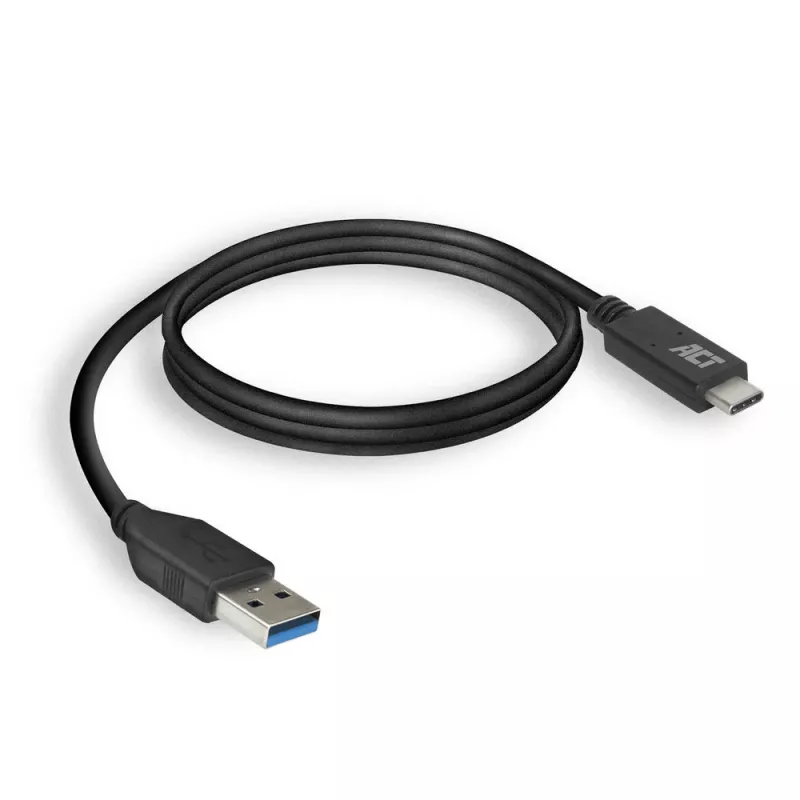 ACT USB 3.0 kabelis USB-A uz USB-C 1 m 5 Gbit/s Melns