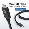 ACT USB4 20Gbps kabelis, USB-C, USB-IF sertificēts, 1 m