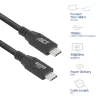 ACT AC7442 USB-C kabelis 2m 10Gbps 60W Melns