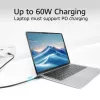 ACT AC7442 USB-C kabelis 2m 10Gbps 60W Melns
