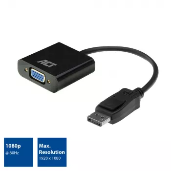 ACT AC7515 DisplayPort–VGA adapter 0,15 m