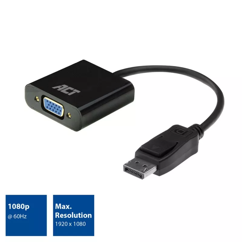 ACT AC7515 DisplayPort–VGA adapter 0,15 m