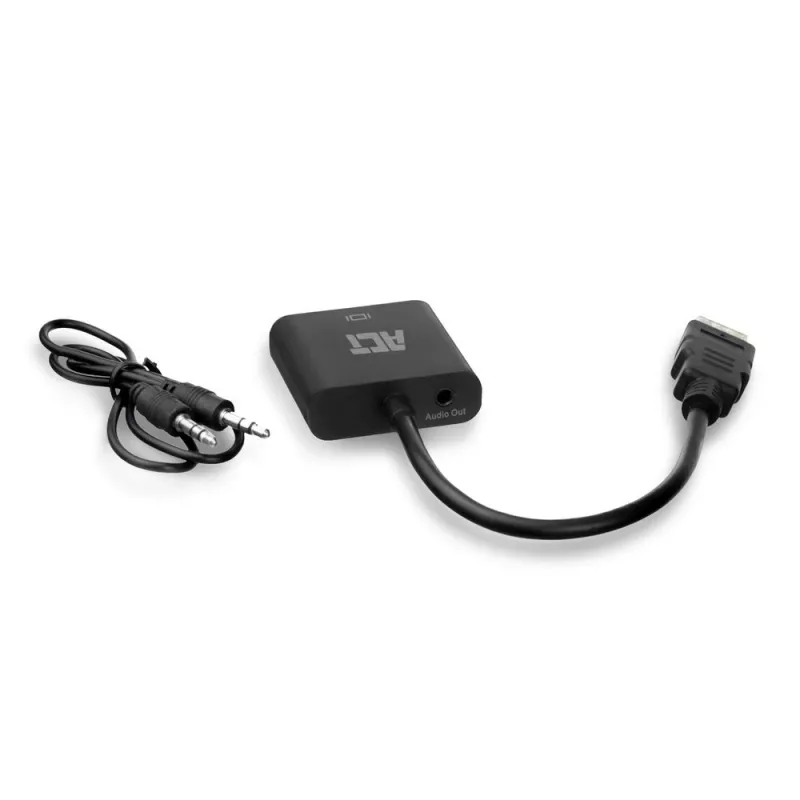 ACT AC7535 HDMI–VGA adapteris ar audio, 0.15 m