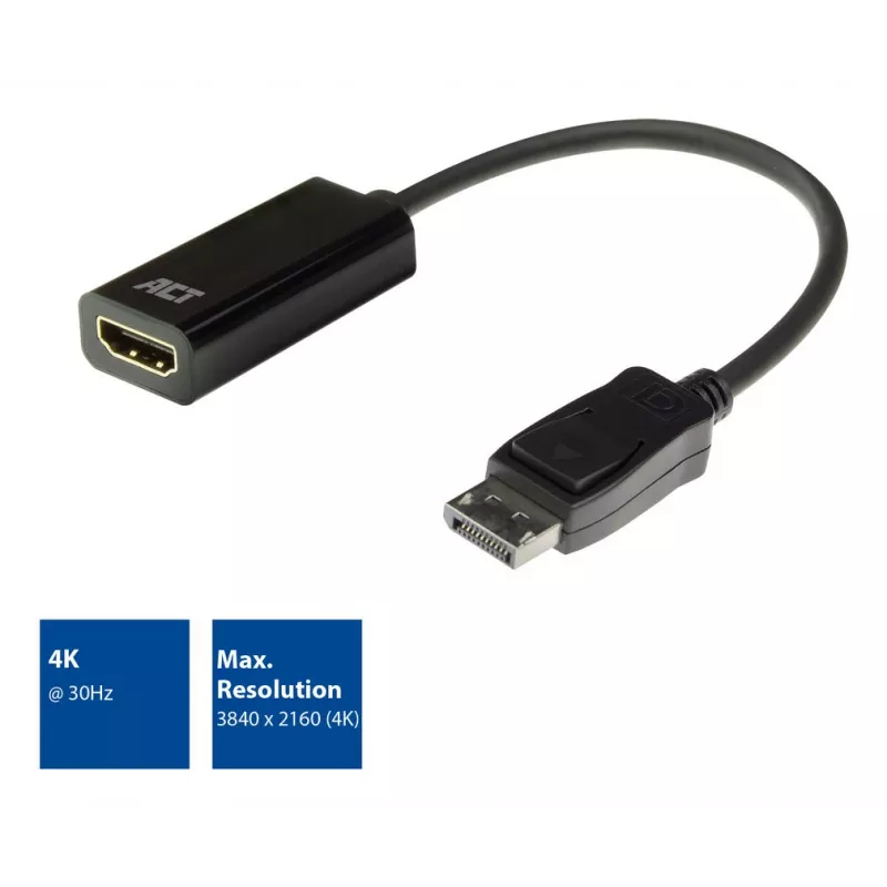 ACT AC7555 DisplayPort uz HDMI adapteris