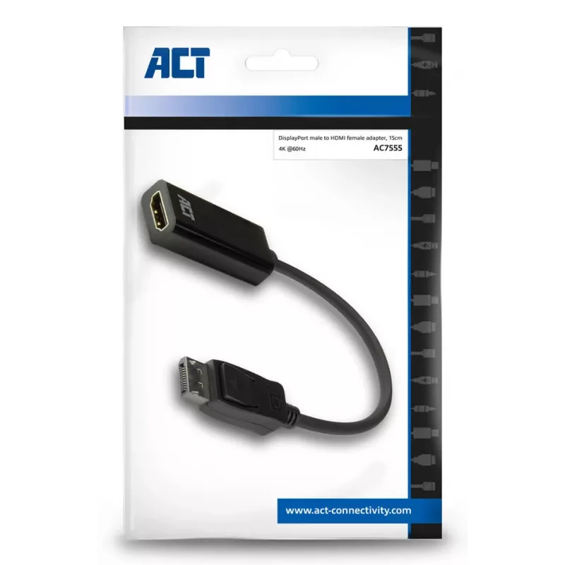 ACT AC7555 DisplayPort uz HDMI adapteris